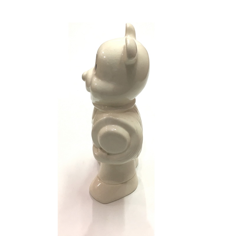 CERAMIC MICKEY MOUSE CREAM. LENGTH AT LONGEST POINT 12.5 CM, WIDTH AT WIDEST POINT 8 CM, HEIGHT AT TALLEST POINT 27 CM. AVAILABLE IN DIFFERENT COLORS.-1